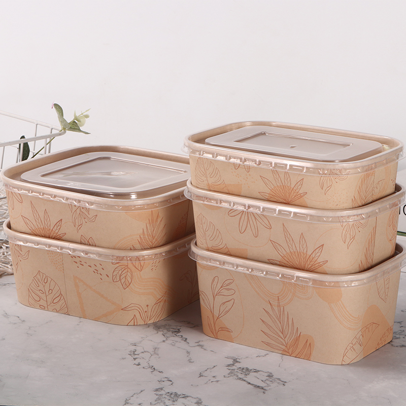 Mangkuk Kertas Persegi Panjang & Persegi